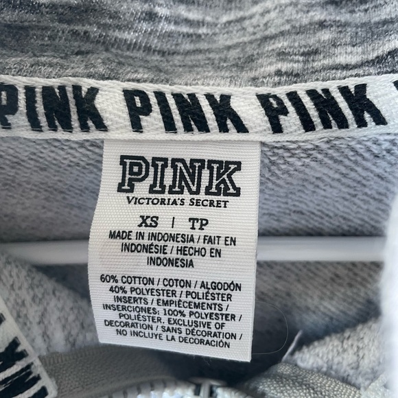 VS Pink quarter zip sweatshirt with hood - Picture 5 of 5
